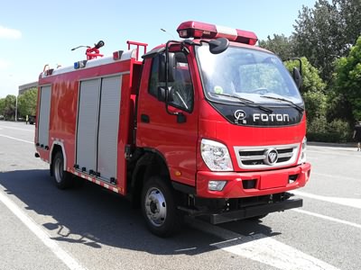 國(guó)六福田單排2.5噸水罐消防車
