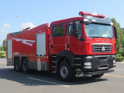 國六汕德卡13噸泡沫消防車
